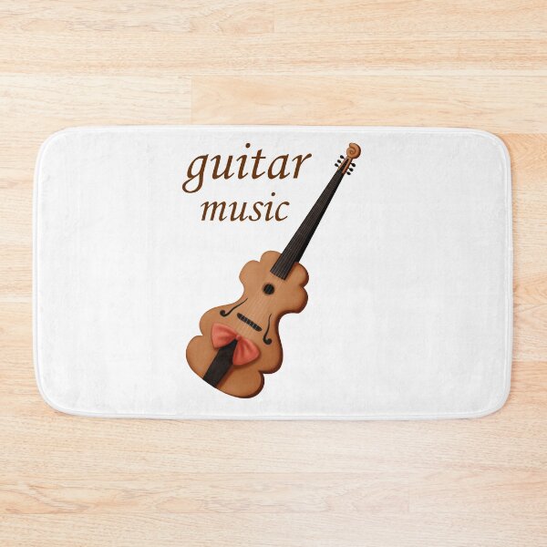 Item preview, guitar music is drawn lettering and vintage guitar with a bow designed and sold by nataliavavilina.