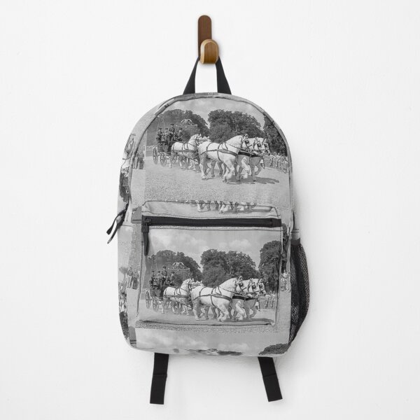 Item preview, r2731/ 14 Nostalgie " Le Haras du Pin " Finition 2021 " Caléche et chevaux en action (n&b)(t) Olavia-Olao Okaio Créations designed and sold by o.okaïo.