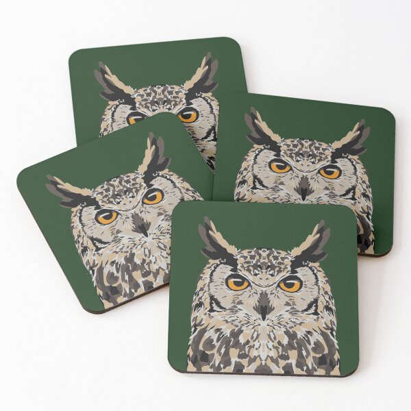 Item preview, Eagle Owl Portrait designed and sold by GeoCreate.