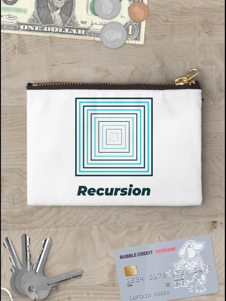 Thumbnail 3 of 4, Zipper Pouch, Recursion designed and sold by Mechashadow.