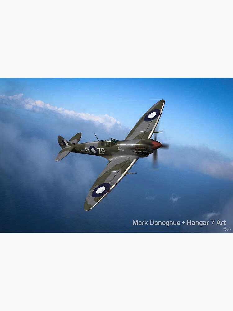 Spitfire Over Sea Art Print