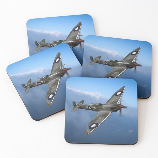 Item preview, Spitfire Over Sea designed and sold by Mark Donoghue + Hangar 7 Art.