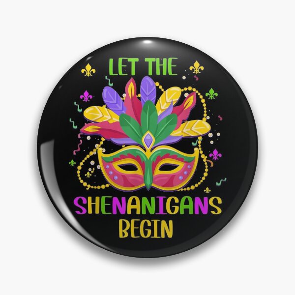 Item preview, Mardi Gras Costume Let The Shenanigans Begin Mask designed and sold by SeanRichar.