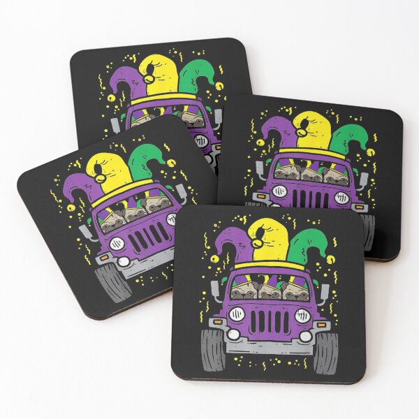 Item preview, Mardi Gras Monster Truck Jester Pug Carnival Dog Owner Boys designed and sold by koenhfu06.