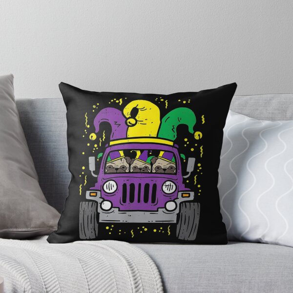 Item preview, Mardi Gras Monster Truck Jester Pug Carnival Dog Owner Boys designed and sold by koenhfu06.