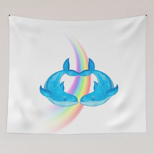 Item preview, Rainbow Whale designed and sold by Imakeyouhappy.