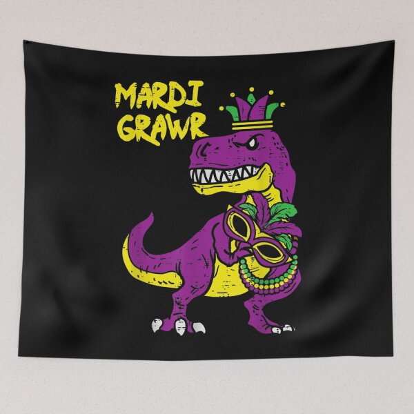Item preview, Mardi Grawr Jester TRex Dinosaur Dino Mardi Gras Boys Gift designed and sold by sellexxf69.