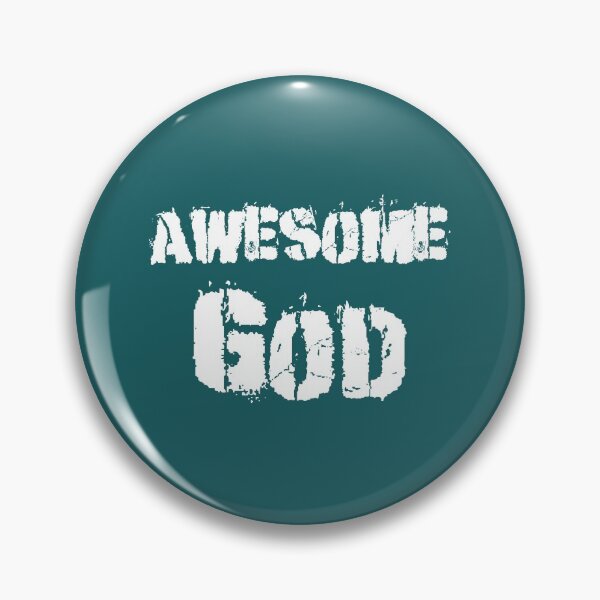 Item preview, Christian Design - Awesome God in Modern Eroded Font designed and sold by simplydesignart.