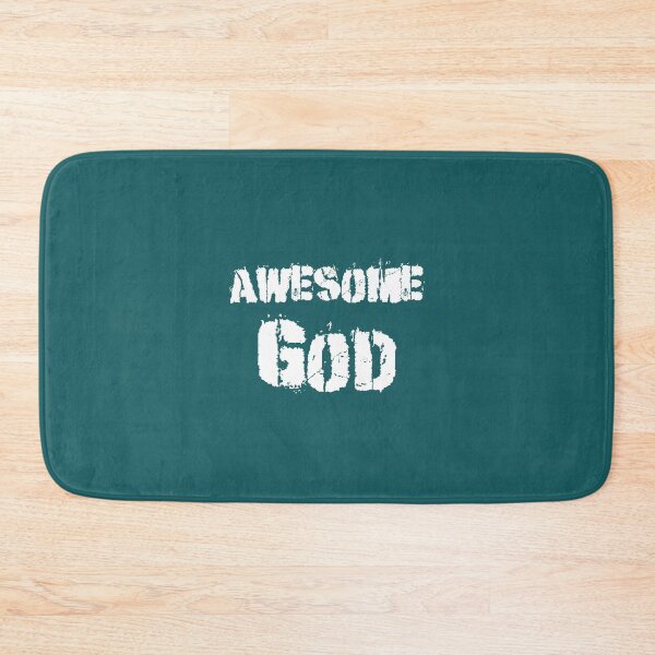 Item preview, Christian Design - Awesome God in Modern Eroded Font designed and sold by simplydesignart.