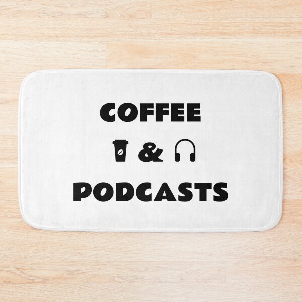 Item preview, Coffee and Podcasts - headphones  coffee cup designed and sold by Inspirationmotivation.