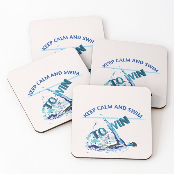 Item preview, Motivational Swimmer Quote, Keep Calm And Swim   to win  designed and sold by nelhurc.