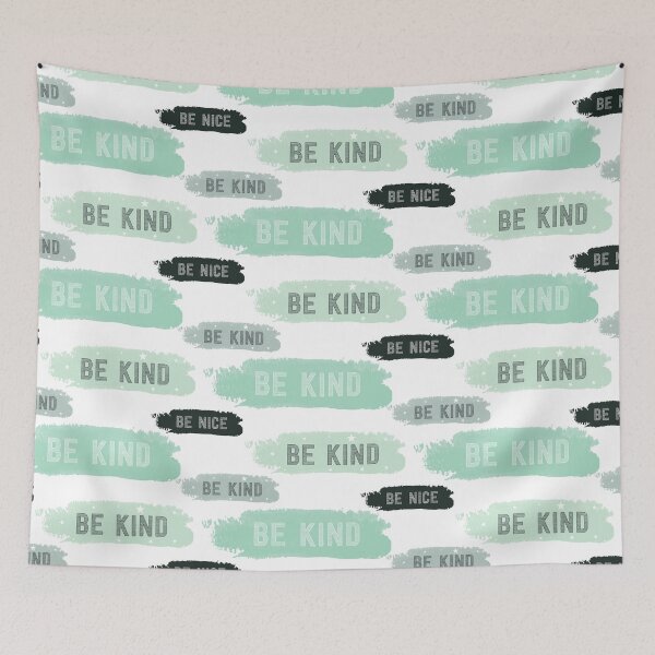 Item preview, Decorative pattern with text be kind and be nice. designed and sold by Victoria Riabov.