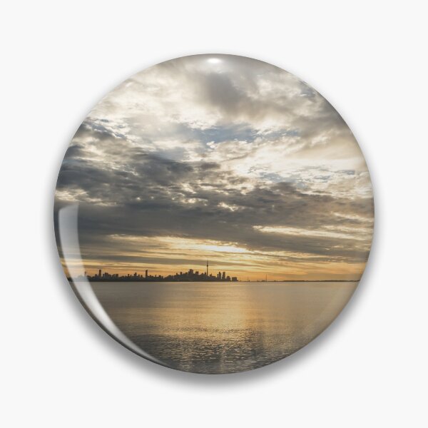Item preview, Dramatic Skyscape - Toronto Skyline with Turbulent Clouds designed and sold by Georgia Mizuleva.