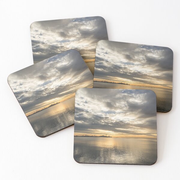 Item preview, Dramatic Skyscape - Toronto Skyline with Turbulent Clouds  designed and sold by Georgia Mizuleva.