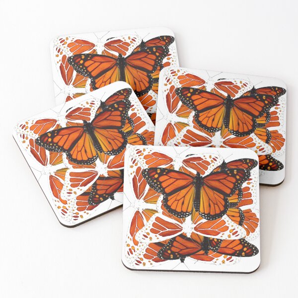 Item preview, ABSTRACTED CLUSTERED MONARCH BUTTERFLIES PATTERN designed and sold by sharlesart.