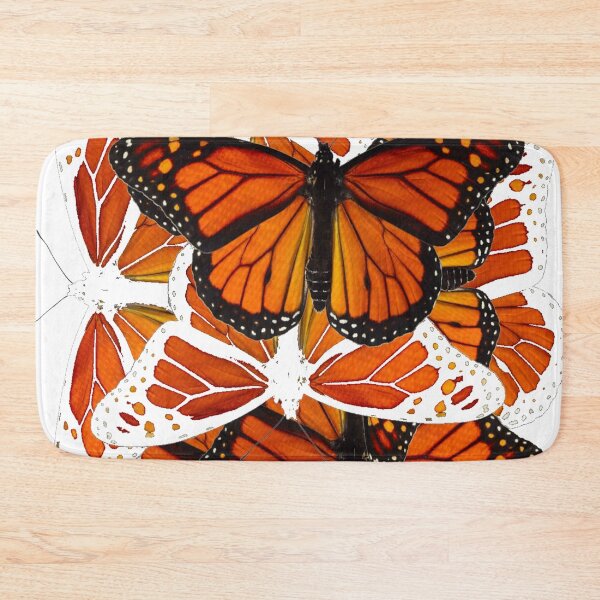 Item preview, ABSTRACTED CLUSTERED MONARCH BUTTERFLIES PATTERN designed and sold by sharlesart.