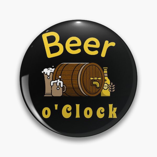 Item preview, Funny Saying It's Beer O'Clock designed and sold by Clothing-Guru.