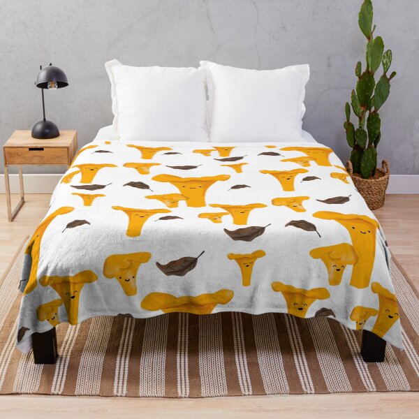 Item preview, Cute happy chanterelle mushrooms designed and sold by tingbysanna.