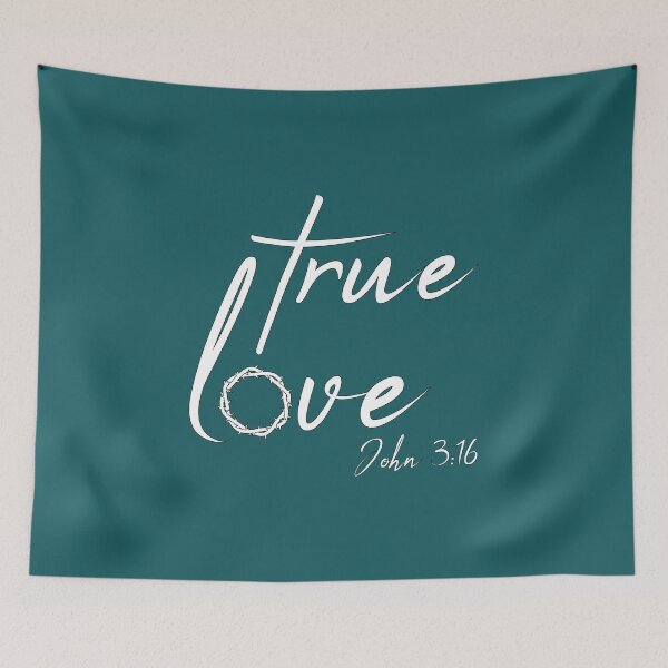 Item preview, Christian Design - True Love - John 3 verse 16 designed and sold by simplydesignart.