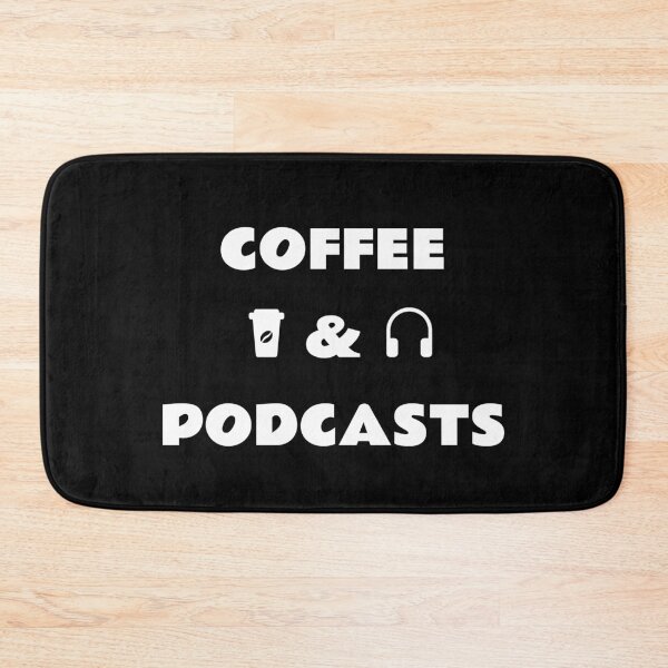 Item preview, Coffee and Podcasts - headphones  coffee cup designed and sold by Inspirationmotivation.