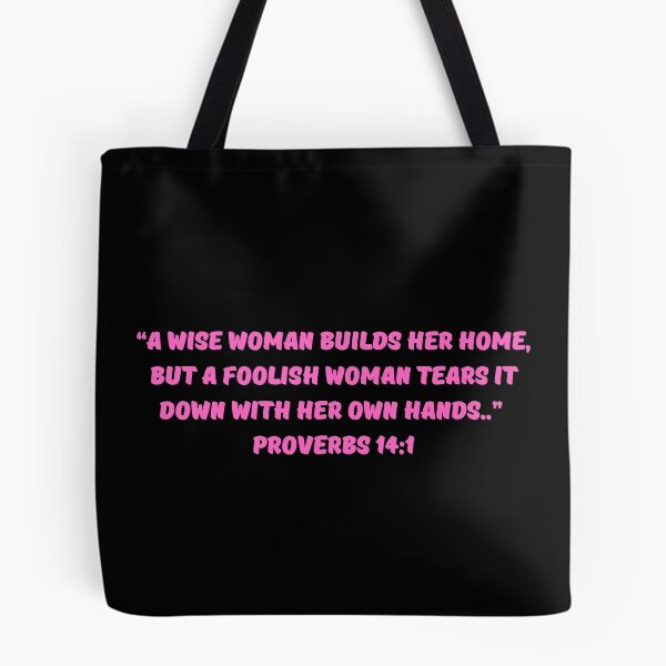 Item preview, Bible Verse Proverbs 14:1 designed and sold by Prayingwarrior.