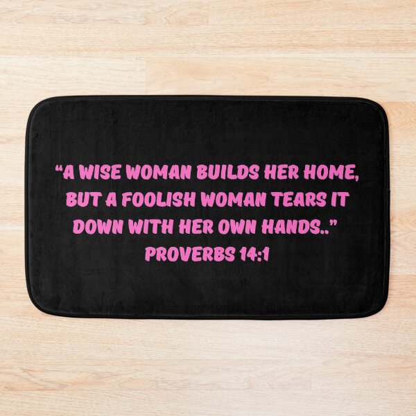 Item preview, Bible Verse Proverbs 14:1 designed and sold by Prayingwarrior.