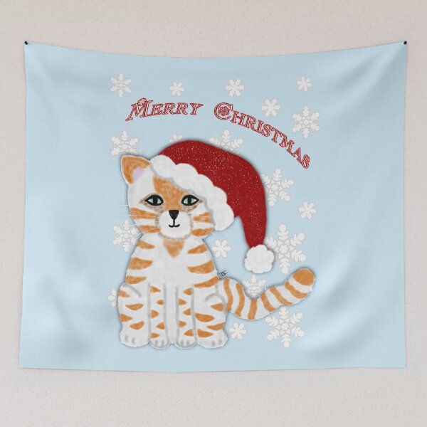 Item preview, Merry Christmas cat designed and sold by KillianIsMyHome.