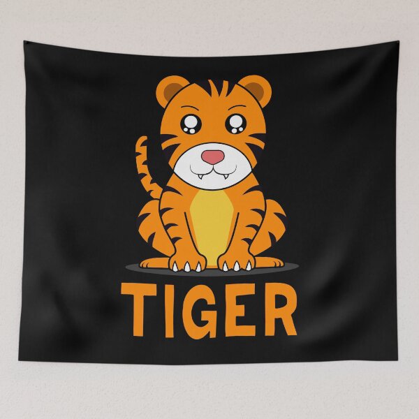 Item preview, Kawaii animal Tiger Illustration designed and sold by bernd49.