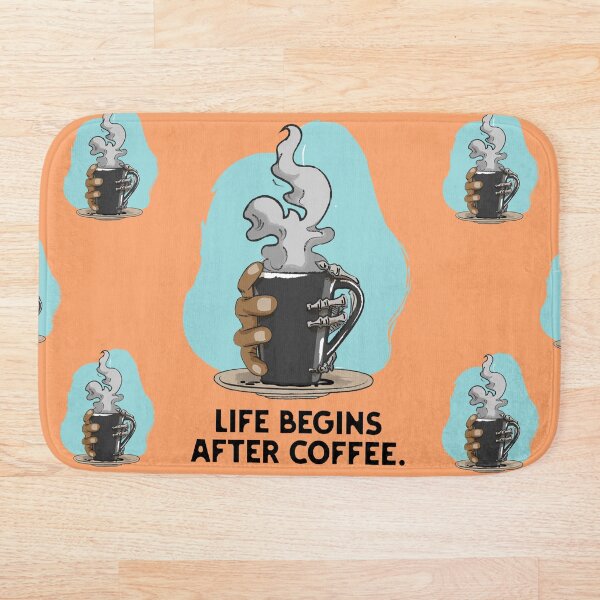 Item preview, Life begins after coffee designed and sold by Mafatima.