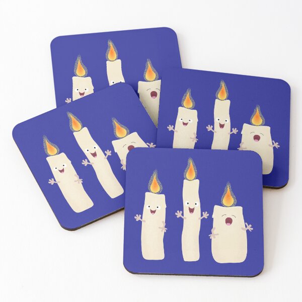 Item preview, Cute singing candle trio cartoon designed and sold by FrogFactory.