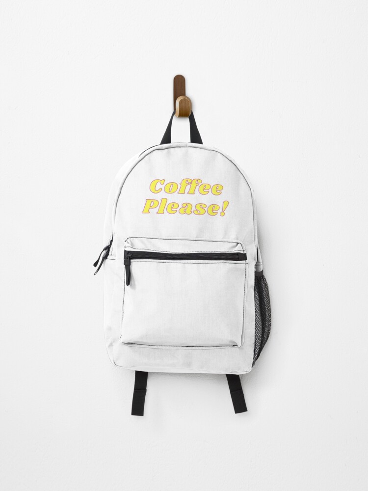 Thumbnail 1 of 3, Backpack, Coffee Please! designed and sold by TheGoToStore.
