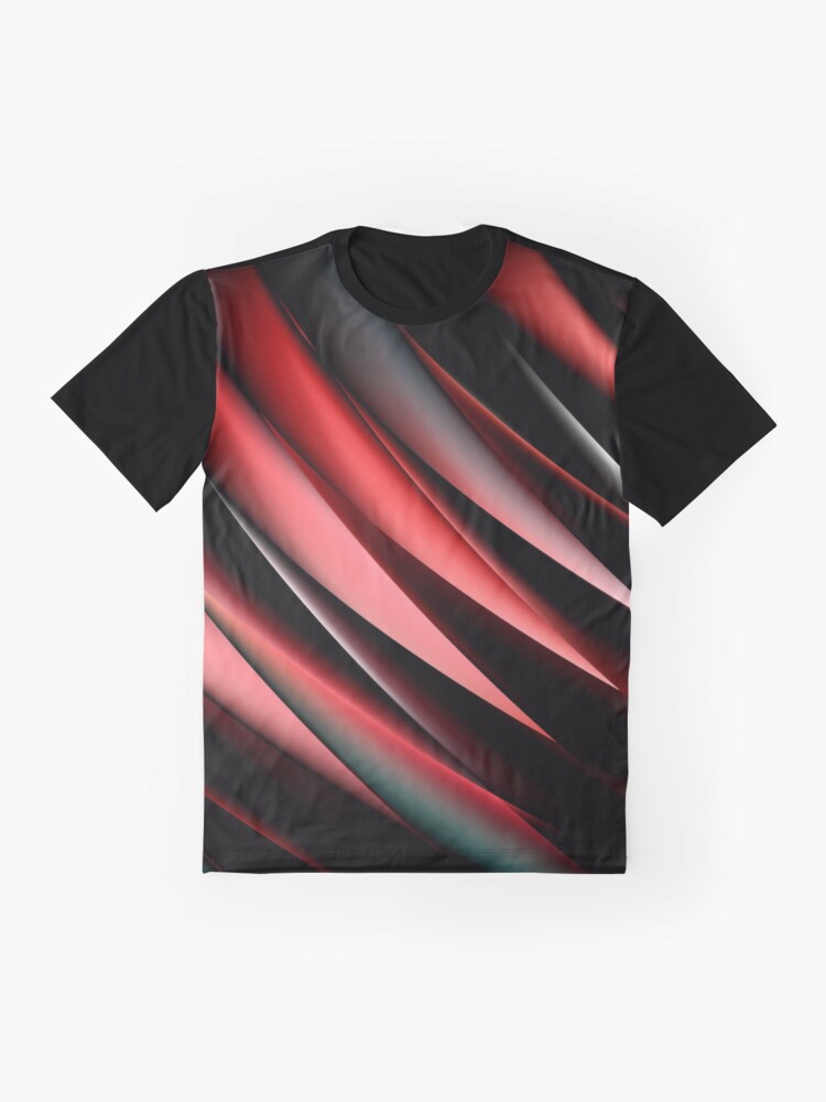 Red and cheap black graphic tee