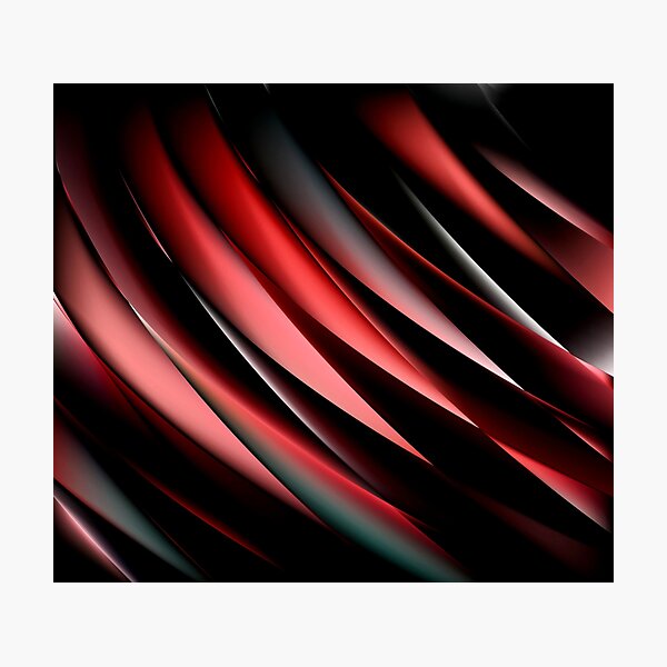 Decorative Red And Black Photographic Print