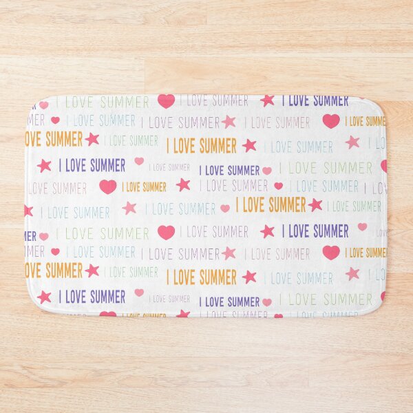Item preview, Decorative pattern with text, I love summer designed and sold by Victoria Riabov.