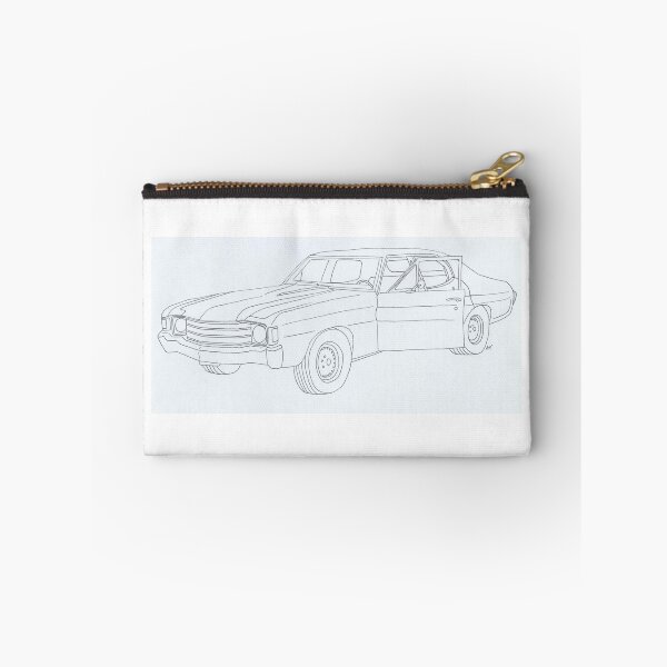Item preview, Preacher's Tulip O'Hare's 1972 Chevy Chevelle car outline drawing designed and sold by FanartAft.