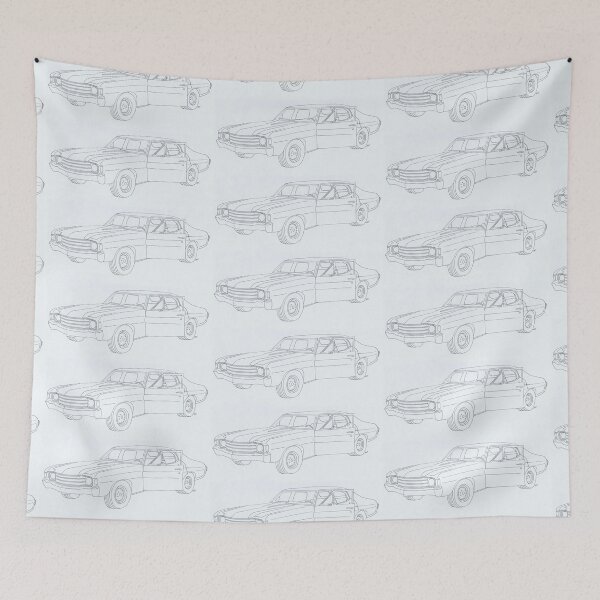 Item preview, Preacher's Tulip O'Hare's 1972 Chevy Chevelle car outline drawing designed and sold by FanartAft.