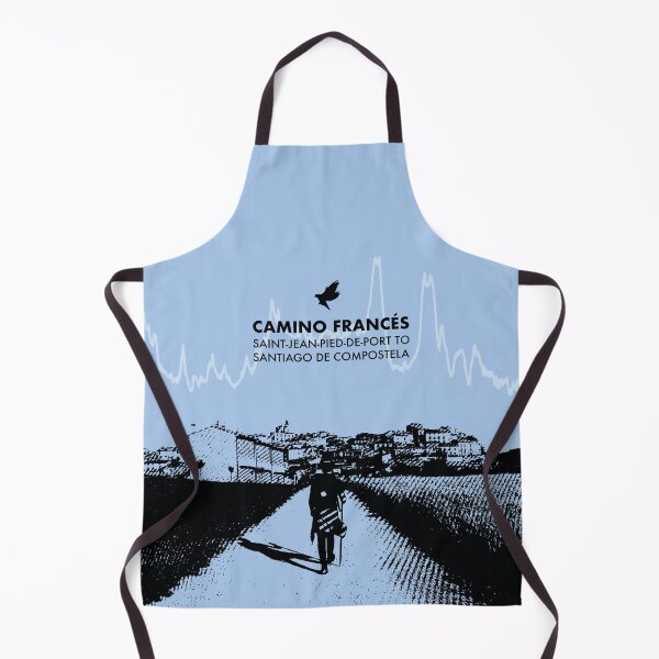 Item preview, Camino De Santiago Francés Elevation Art - Blue designed and sold by PilgrimageShop.