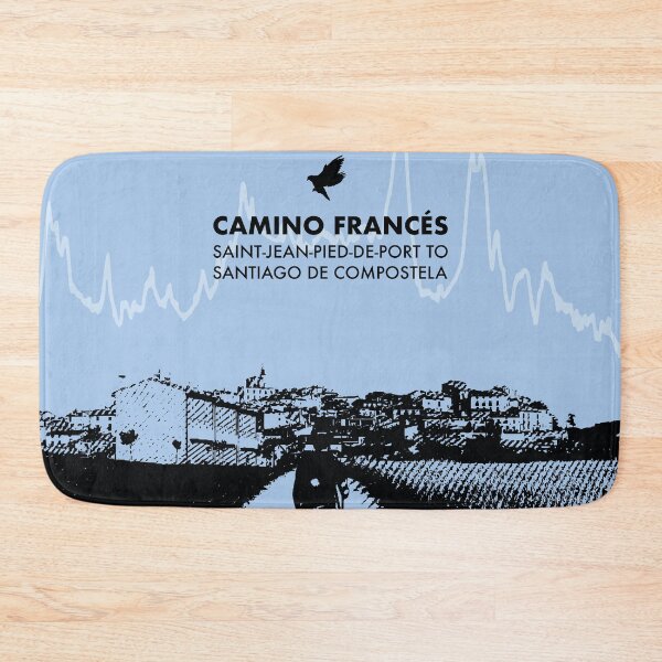 Item preview, Camino De Santiago Francés Elevation Art - Blue designed and sold by PilgrimageShop.