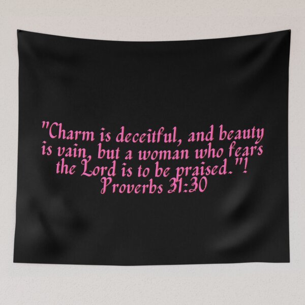Item preview, Bible Verse Proverbs 31:30 designed and sold by Prayingwarrior.
