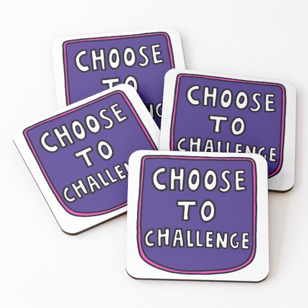 Item preview, Copy of FEMINISM FOR HUMANITY BADGE: Choose to Challenge Purple & Pink designed and sold by cectimm.