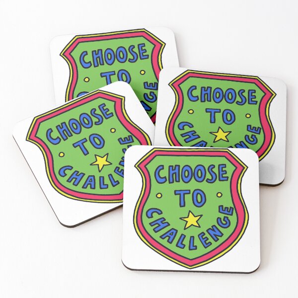 Item preview, Copy of FEMINISM FOR HUMANITY BADGE: Choose to Challenge Green Shield designed and sold by cectimm.