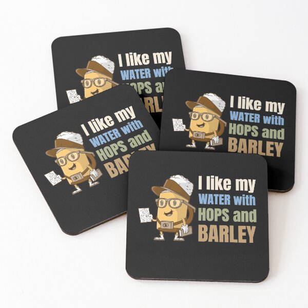 Item preview, Funny Beer Saying Water With Hops And Barley designed and sold by Clothing-Guru.