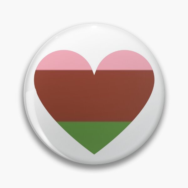 Item preview, Pride Flag Heart - Gynosexual Pride - White Background designed and sold by thesassypanda.