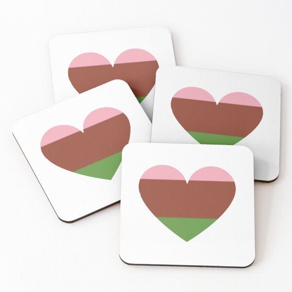 Item preview, Pride Flag Heart - Gynosexual Pride - White Background designed and sold by thesassypanda.