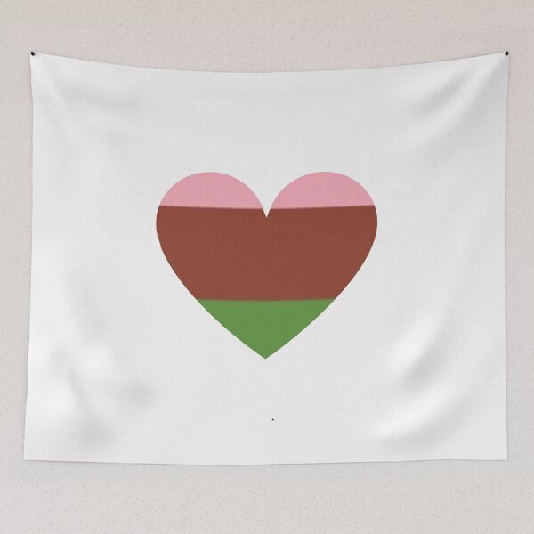 Item preview, Pride Flag Heart - Gynosexual Pride - White Background designed and sold by thesassypanda.