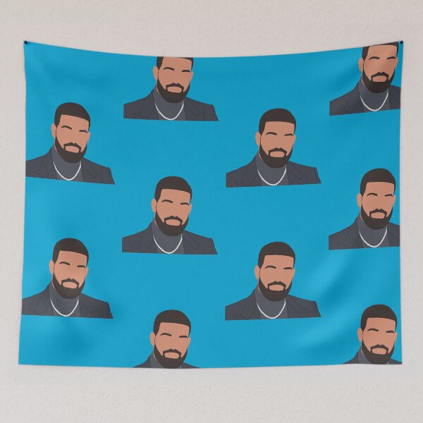 Item preview, Drake poster sticker mask designed and sold by maiawright-art.