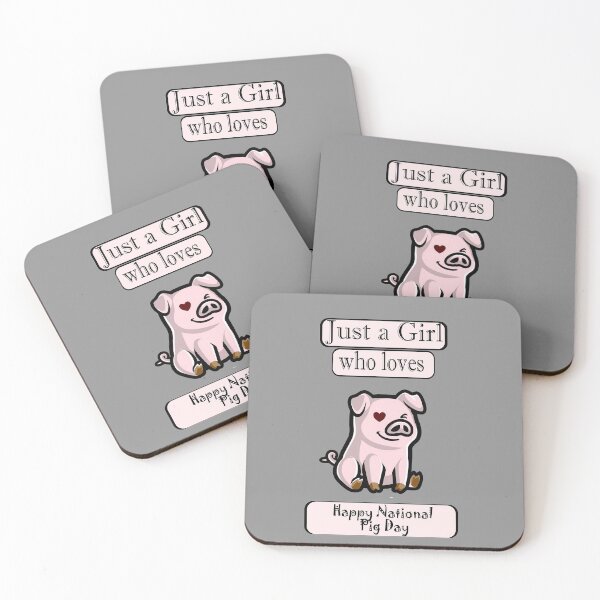 Item preview, Just a girl who loves pigs. Happy National Pig Day Cute designed and sold by Sarcásmica Neti.