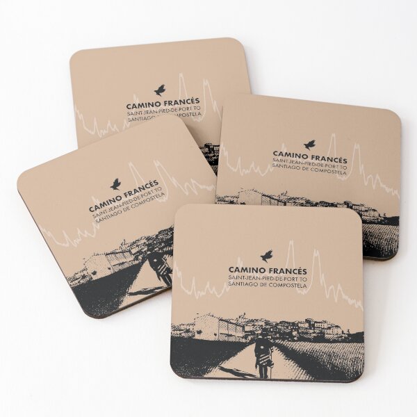 Item preview, Camino De Santiago Francés Elevation Art - Brown designed and sold by PilgrimageShop.
