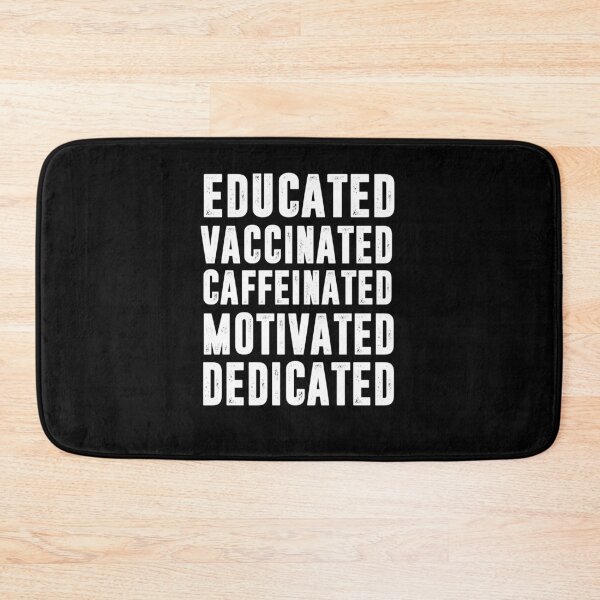 Item preview, vaccinated caffeinated motivated dedicated, Healthcare Workers gift designed and sold by YourgiftShop.