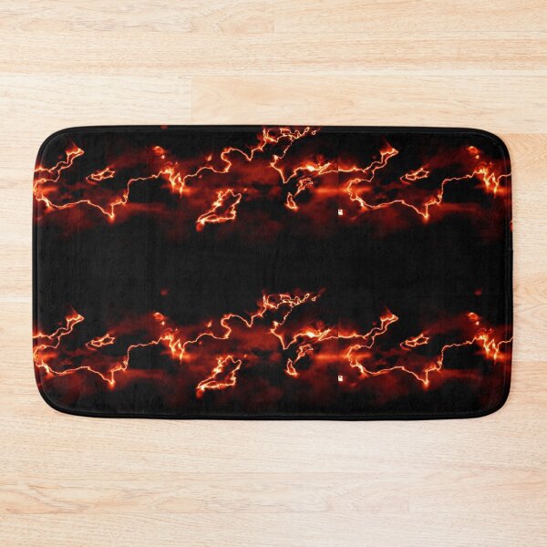 Item preview, abstract dark fire storm on a black background designed and sold by Orderposter.